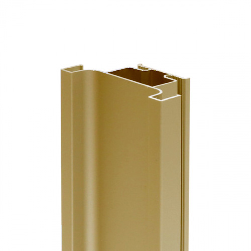 Профиль вертикальный промежуточный, цвет золото анодированный с брашировкой 4700мм *